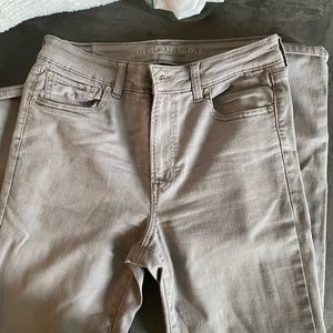 Plain Grey high rise jeans